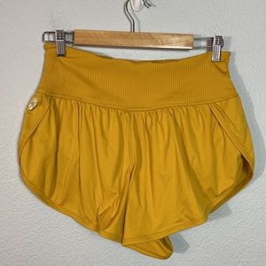 FP Movement by Free People Yellow Athletic Shorts